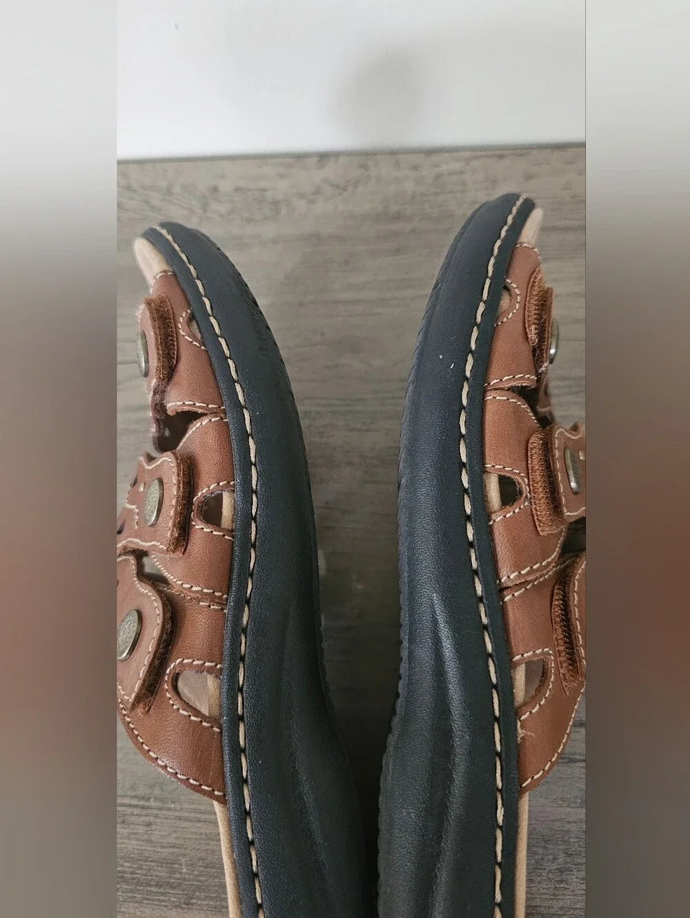 Clarks Leisa Cacti Q sandals Boho leather Casual slides 8 M
